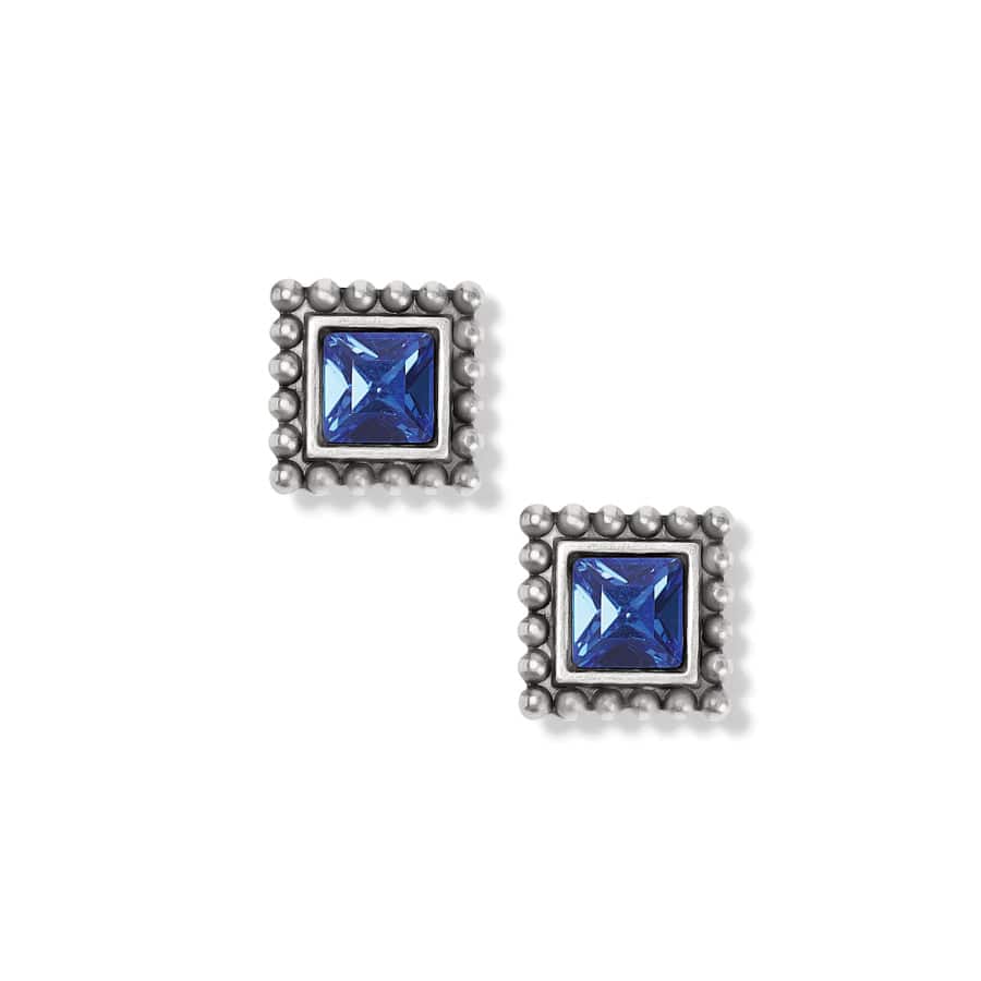 Sparkle Square Mini Post Earrings - Image 4