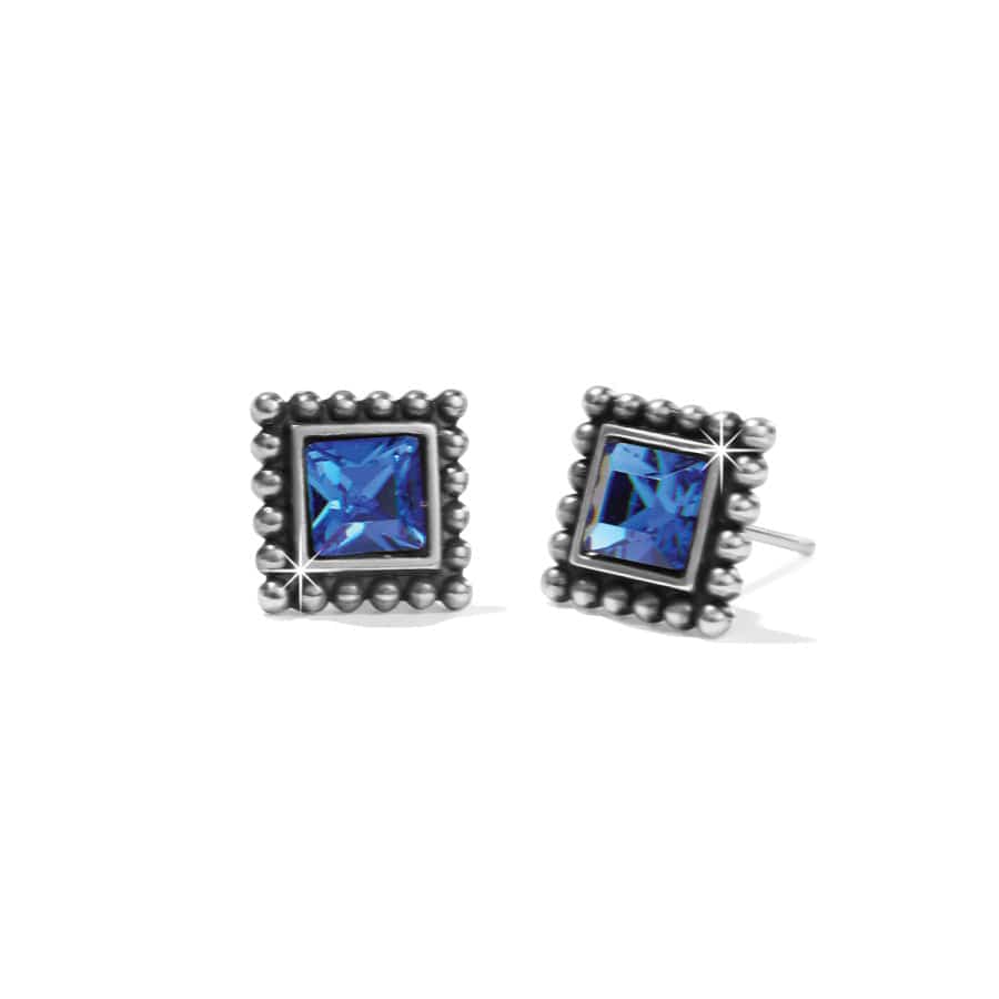 Sparkle Square Mini Post Earrings - Image 5