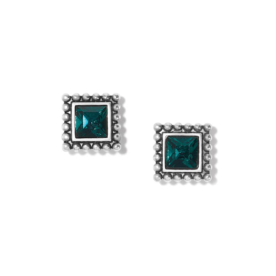 Sparkle Square Mini Post Earrings - Image 7