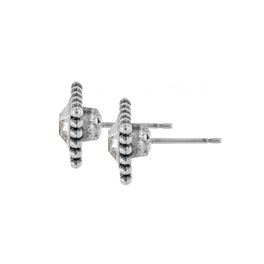Sparkle Square Mini Post Earrings - Image 9