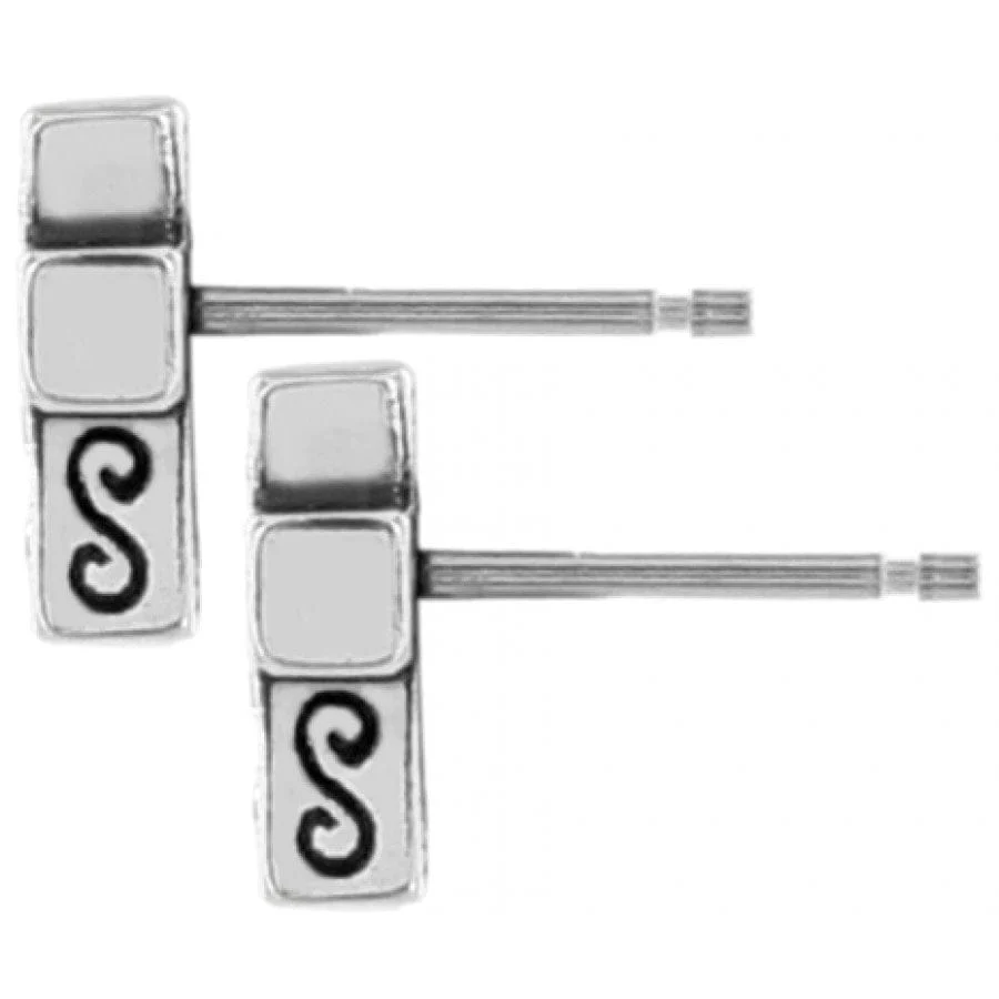 Starry Night Cross Mini Post Earrings - Image 2