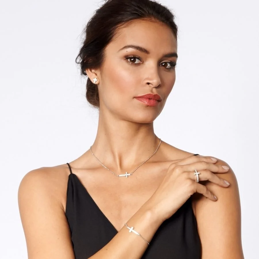 Starry Night Cross Necklace - Image 4