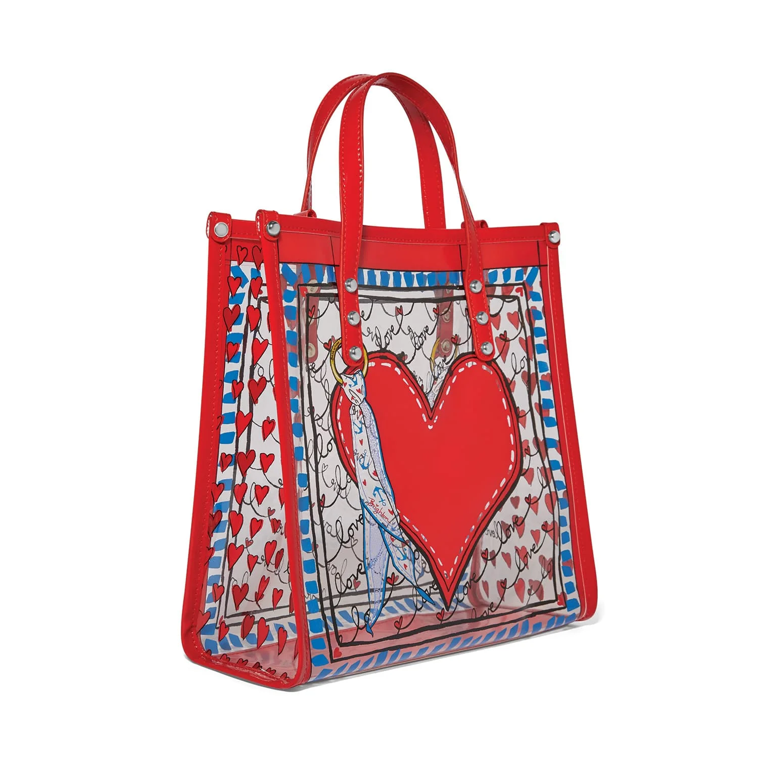 Striped Love Clear Tote - Image 4