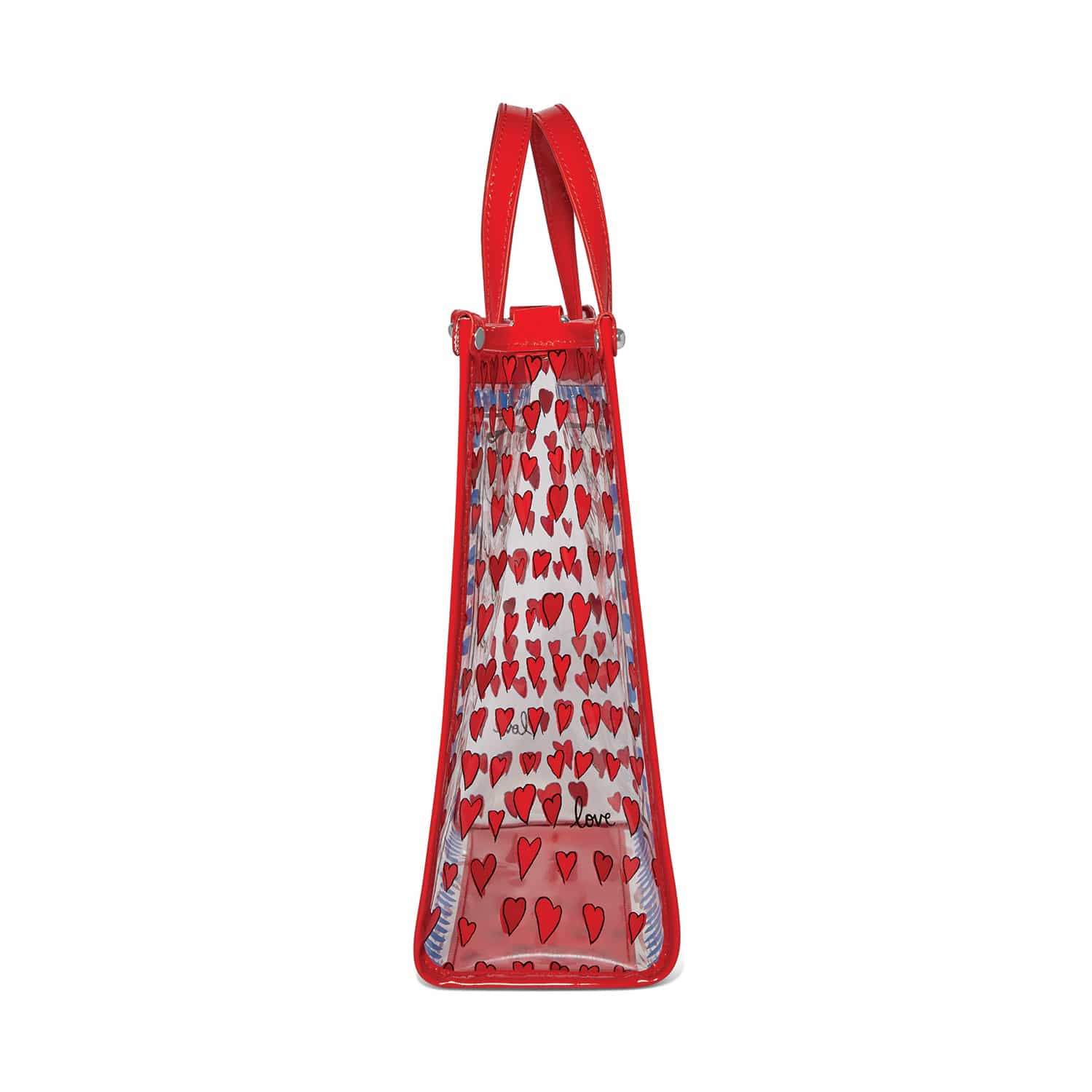 Striped Love Clear Tote - Image 5