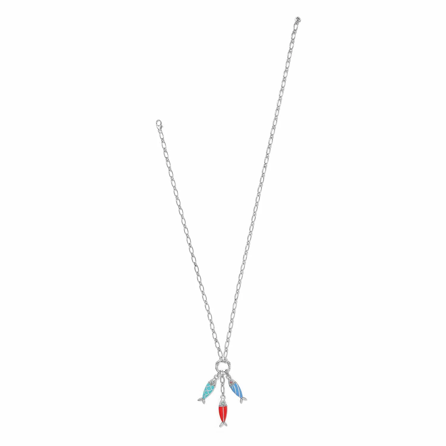 Sun & Sea Fish Trio Charm Necklace - Image 3