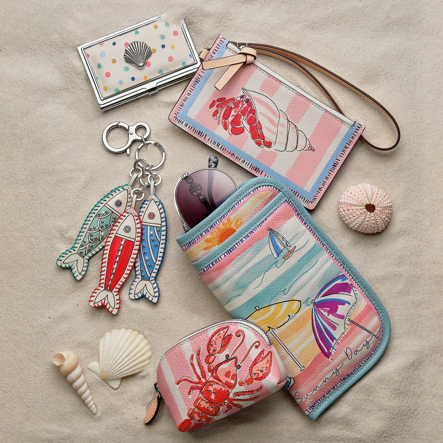 Sun & Sea Pinch Me Mini Coin Purse - Image 4