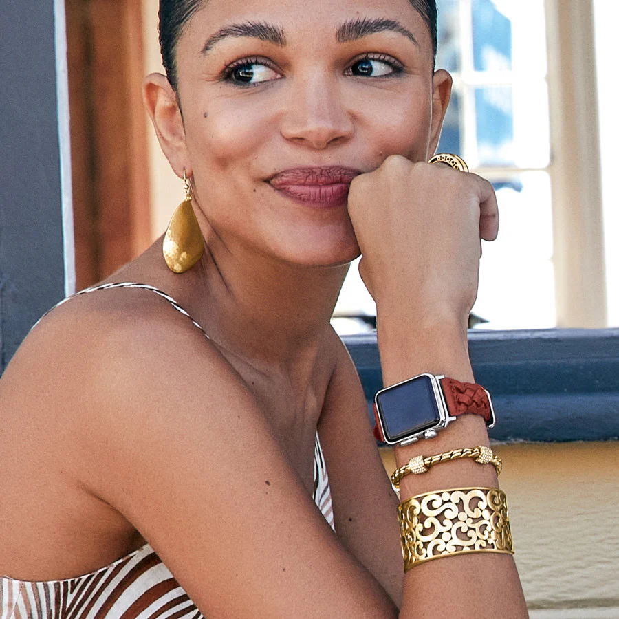 Sutton Braided Leather Watch Band - Image 3