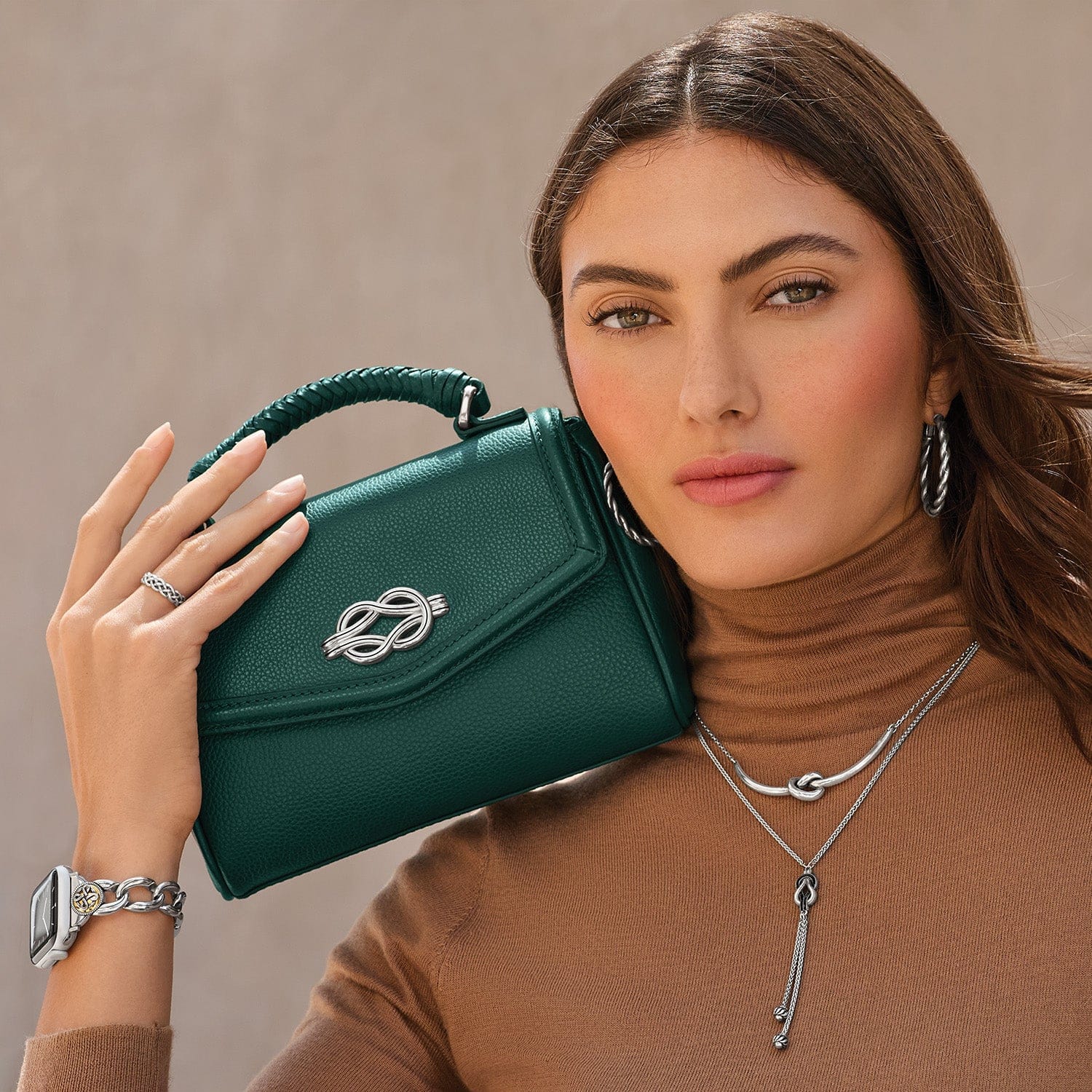 Tatum Small Flap Satchel - Image 13