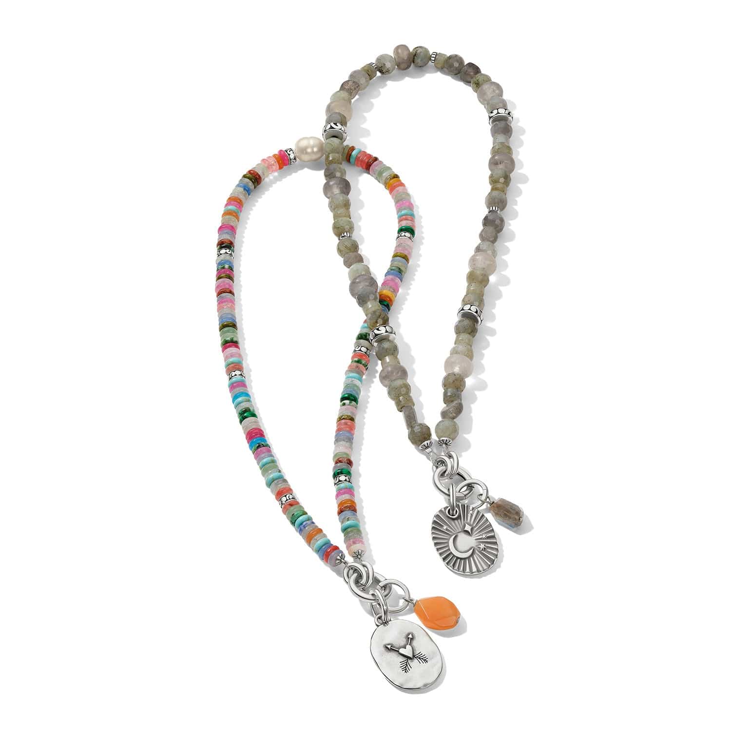 Token Charm Mix Gemstone Necklace - Image 5