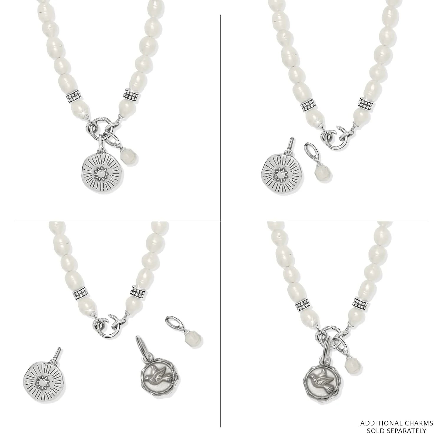 Token Charm Pearl Necklace - Image 4
