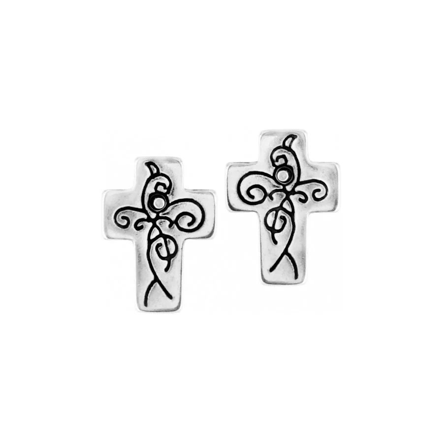 True Cross Mini Post Earrings - Image 3