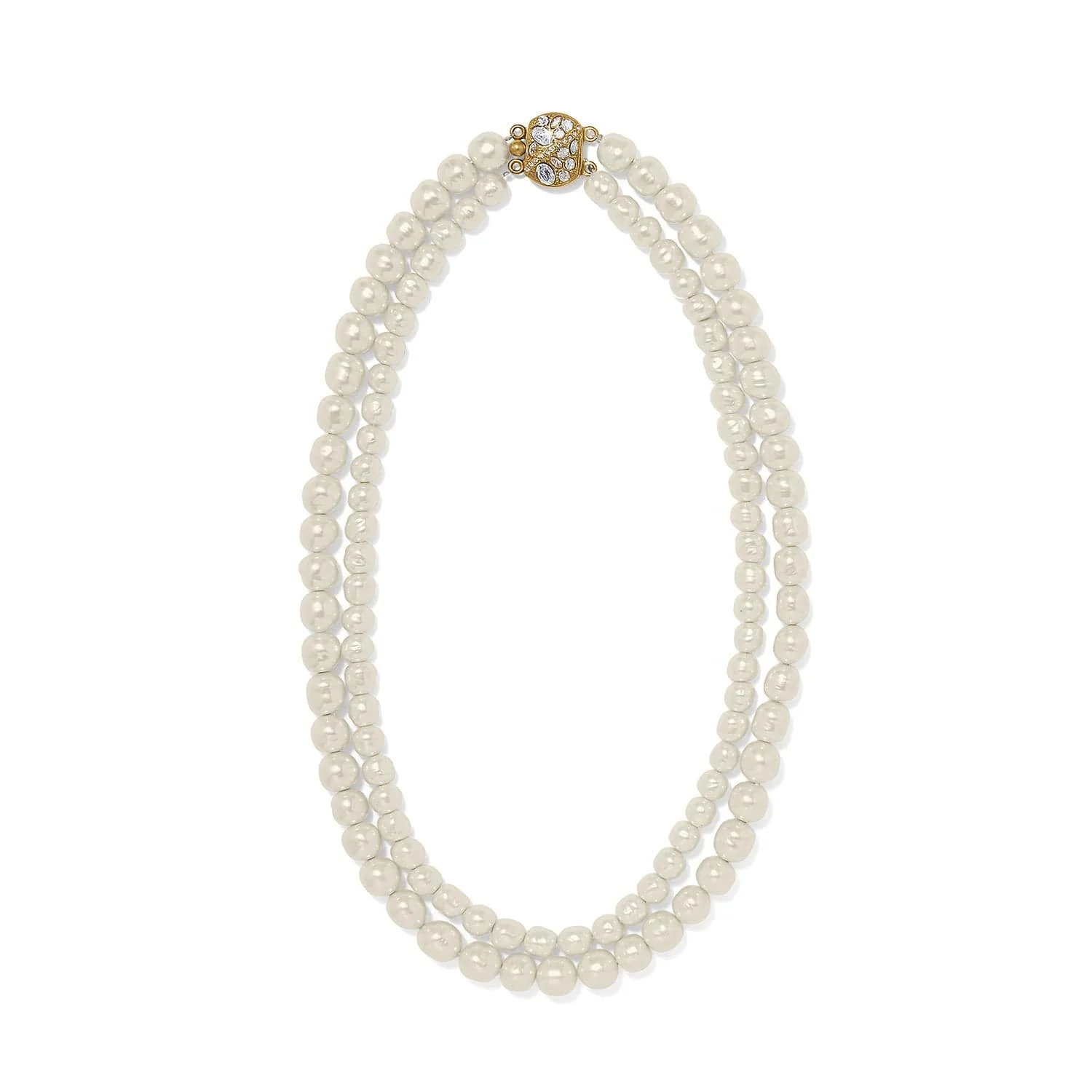 Trust Your Journey Double Pearl Necklace - Image 3