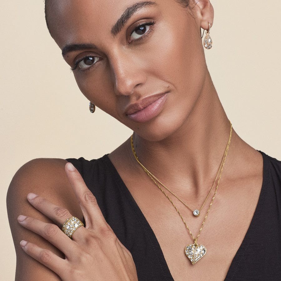 Trust Your Journey Golden Heart Necklace - Image 4