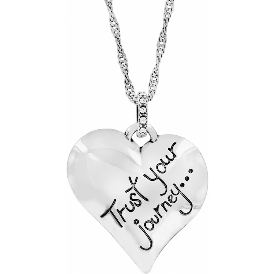 Trust Your Journey Heart Necklace - Image 2