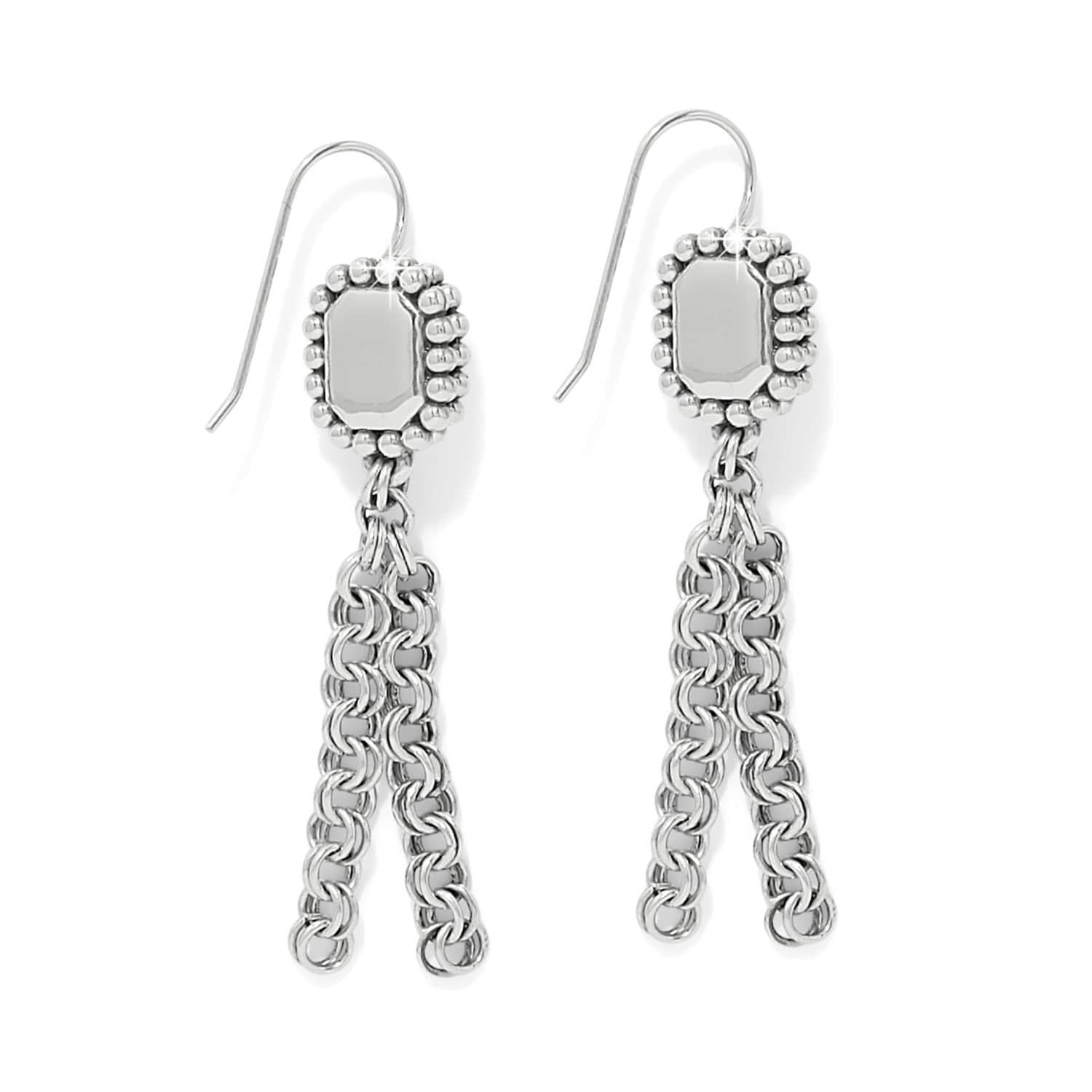 Twinkle Luxe Tassel French Wire Earrings - Image 2