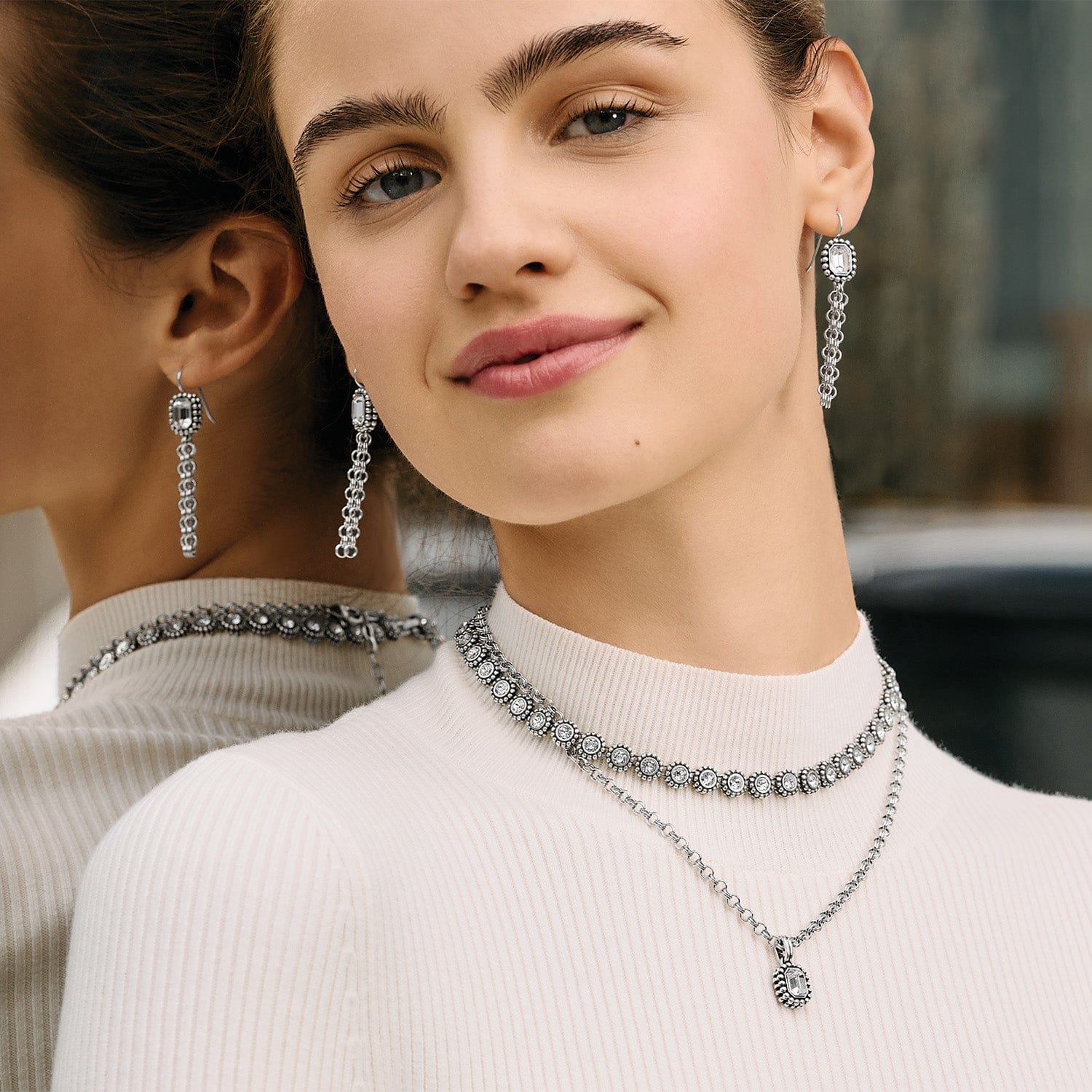 Twinkle Luxe Tassel French Wire Earrings - Image 3