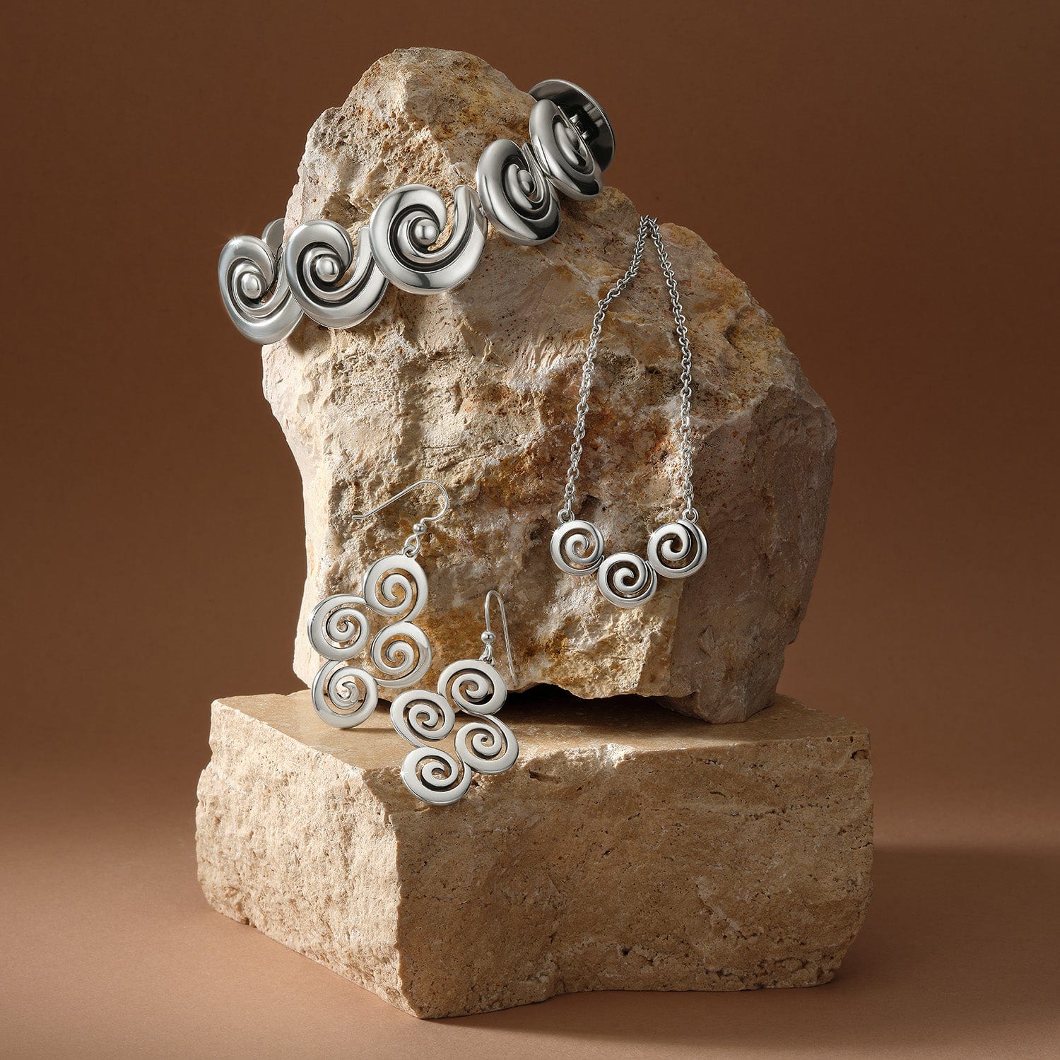 Vertigo Spiral Trio Necklace - Image 3