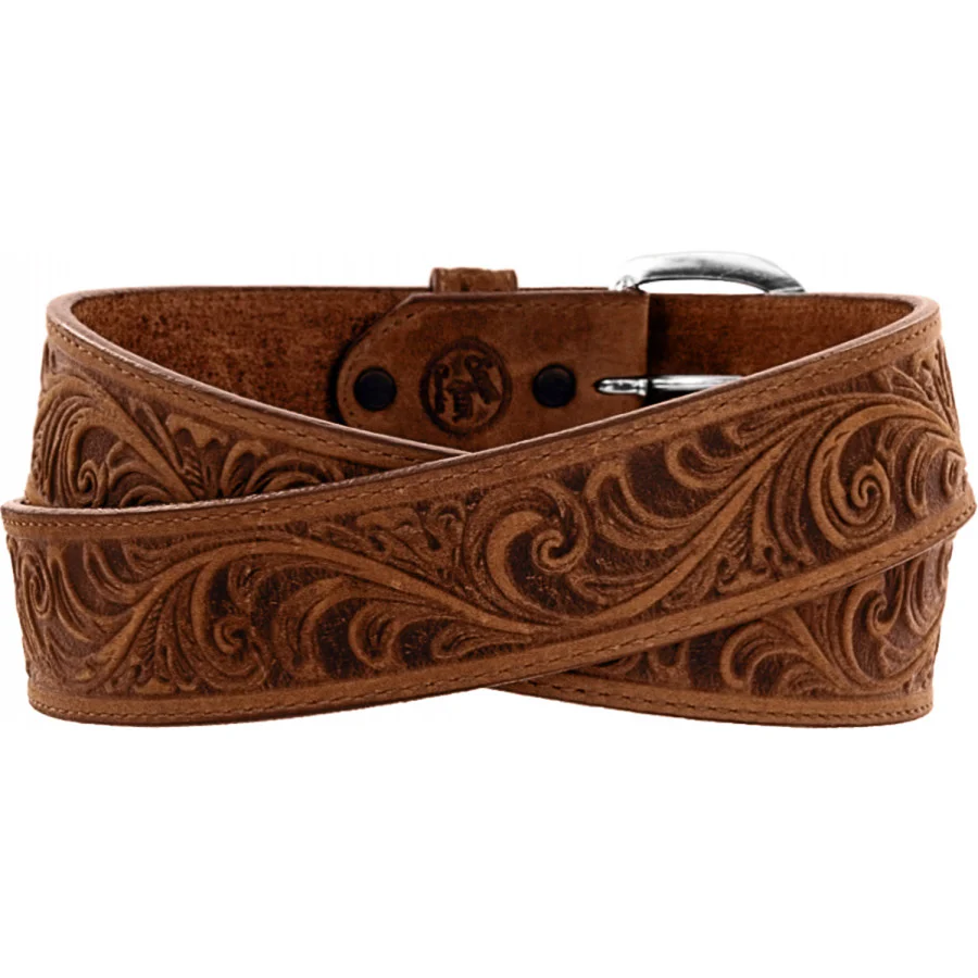 Western Scroll Tooled Belt - Image 2