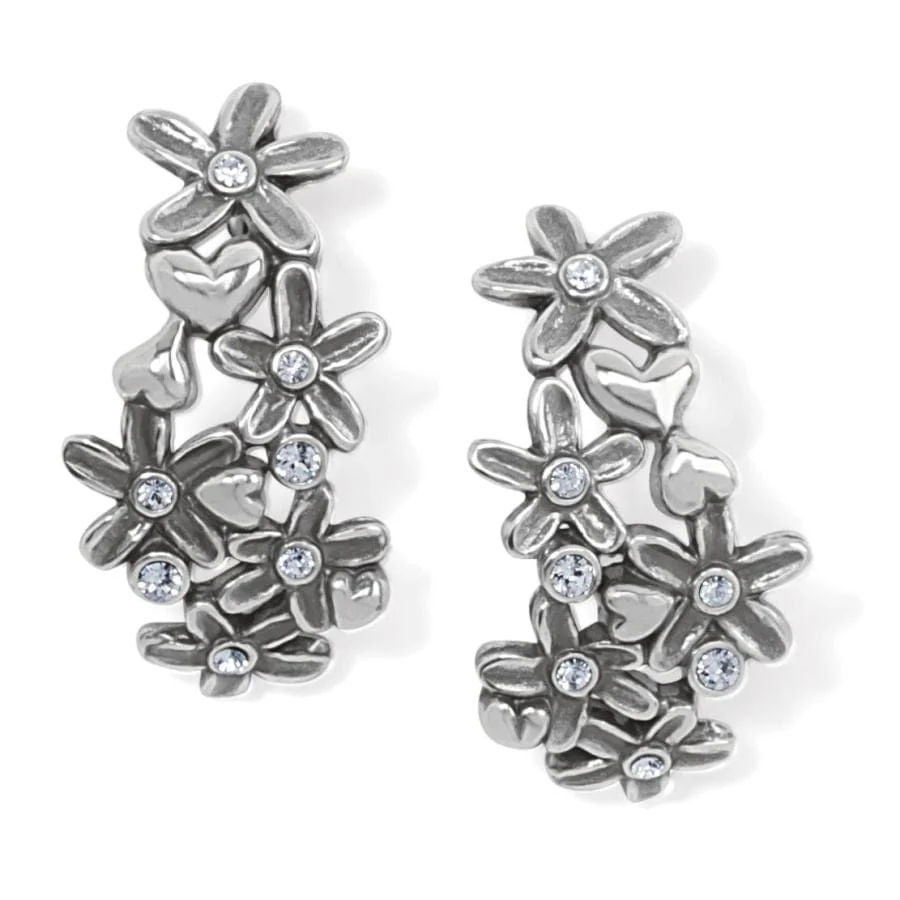 Wild Flowers Post Hoop Earrings - Image 2